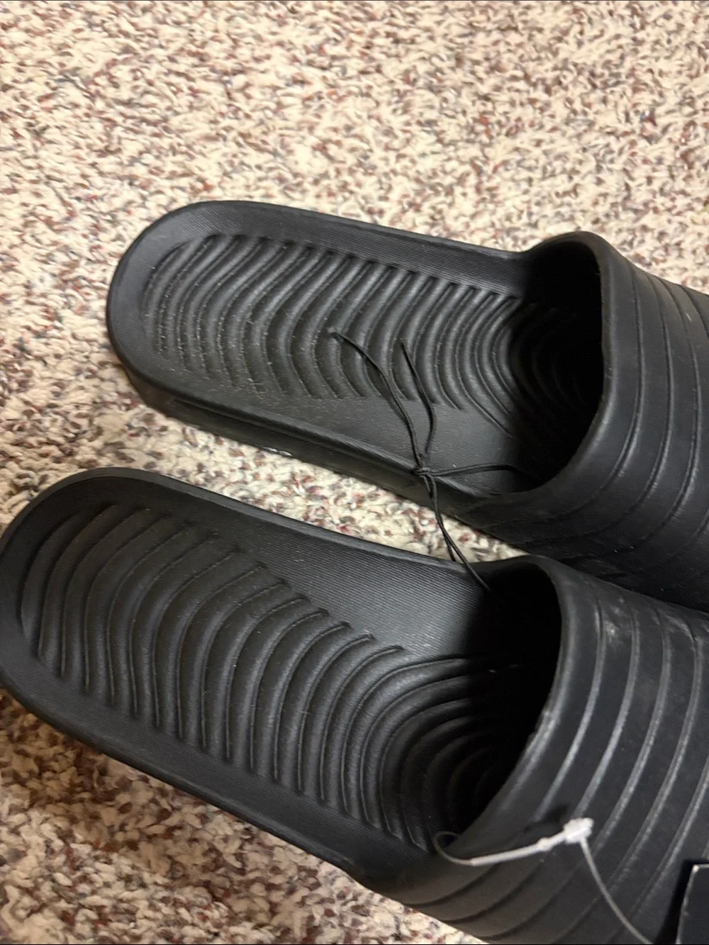 Black Slide Sandals - 2 Pair new with Tags
